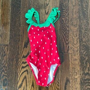 Old navy girl strawberry one piece swimsuit